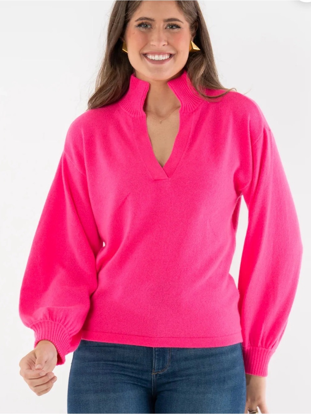 EMILY MCCARTHY Lollie - Pink glow Cashmere Sweater NWT